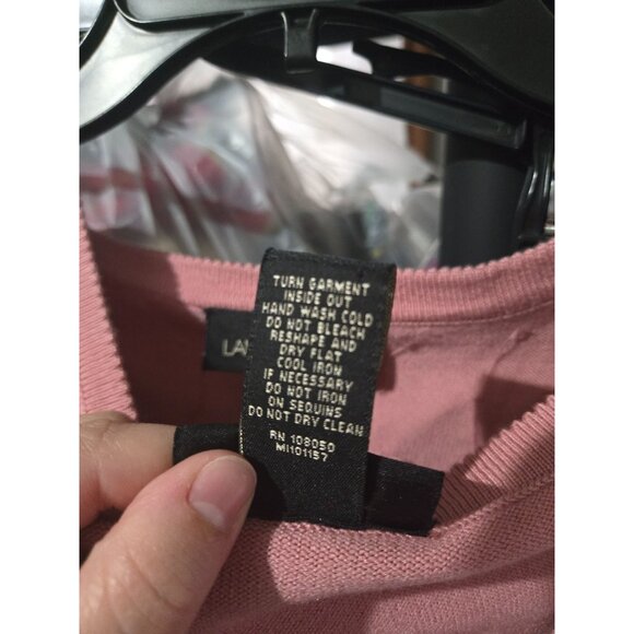 Lane Bryant Womens Pink Cardigan Tank Matching Set Size 14/16 Dainty Feminine - Picture 10 of 11